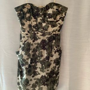 J. Crew strapless floral dress